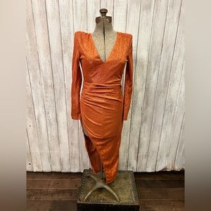 SHEIN BAE Burnt Orange Dress